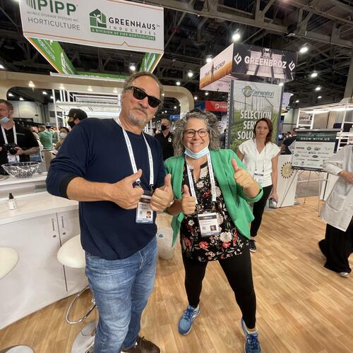 Our CEO/Founder meeting Jim Belushi at MJBizCon